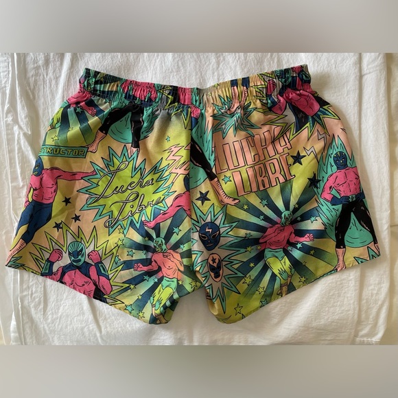 TOP Man - Sz L - Bathing Suit - Lucha Libre Graphic - Picture 6 of 8